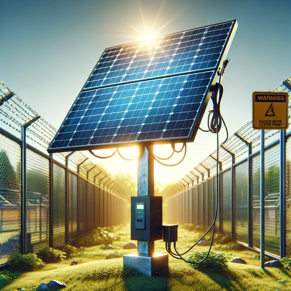 Paneles solares para cerco