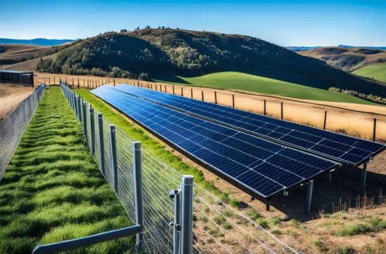 cerco eléctrico con panel solar