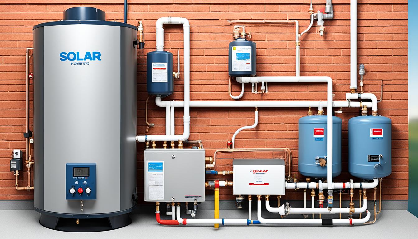 como conectar un calentador solar a un boiler de gas
