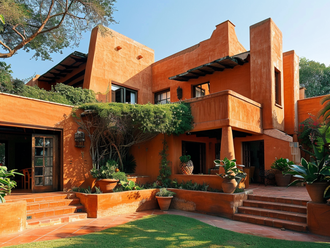 Cerco eléctrico en una barda de adobe