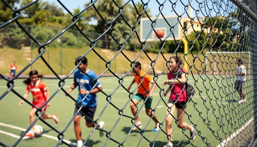 malla ciclónica para deportes