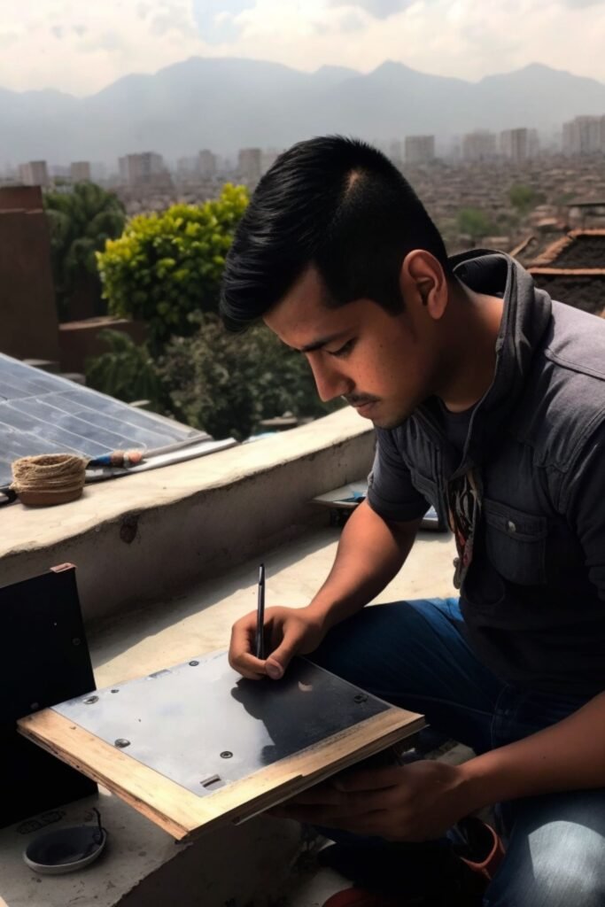 Instalando un cerco eléctrico en una casa en San Juan del Río