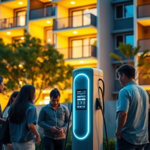 ¿Cómo instalar un cargador en unos departamentos?