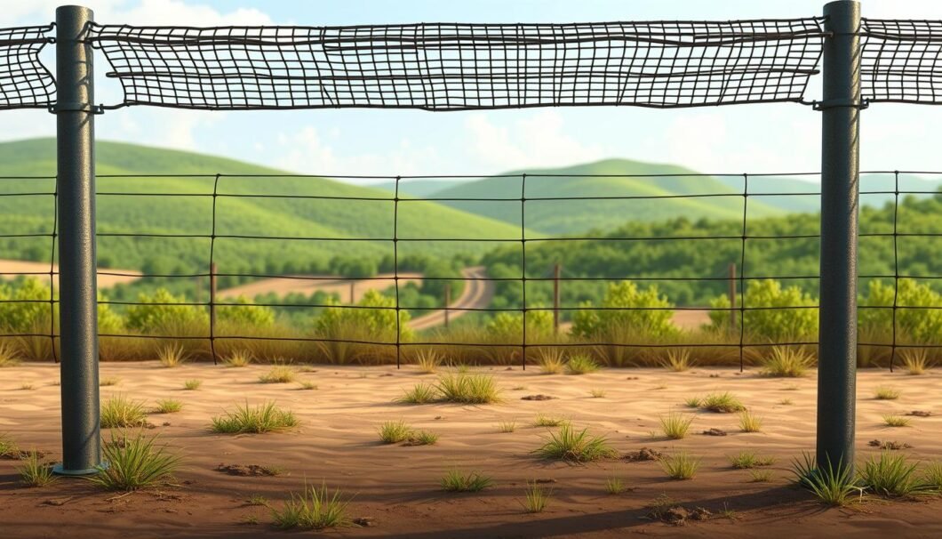 a que distancia se colocan los postes de malla ciclonica