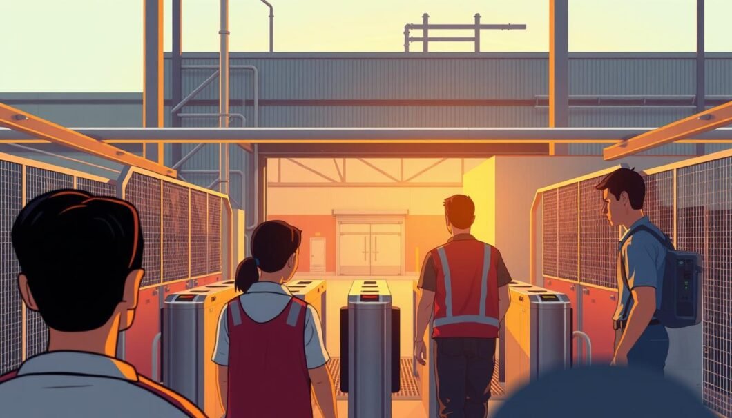 control de acceso para personal en fábricas