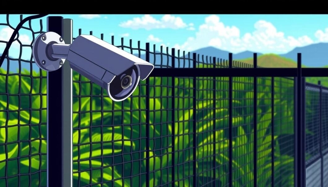 Cómo combinar malla ciclónica y cámaras de seguridad