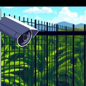 Cómo combinar malla ciclónica y cámaras de seguridad