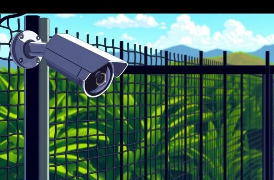 Cómo combinar malla ciclónica y cámaras de seguridad