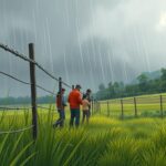 cerco eléctrico en temporada de lluvias precauciones