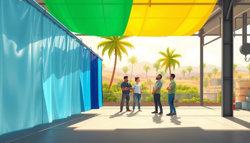 Cortinas hawaianas de PVC industrial: guía para elegir las adecuadas