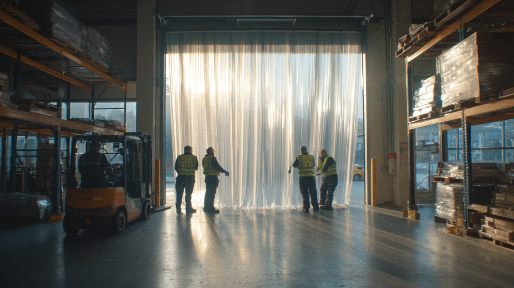 Cortinas hawaianas ideales para cámaras de refrigeración