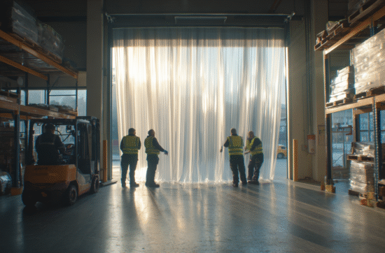 Cortinas hawaianas ideales para cámaras de refrigeración